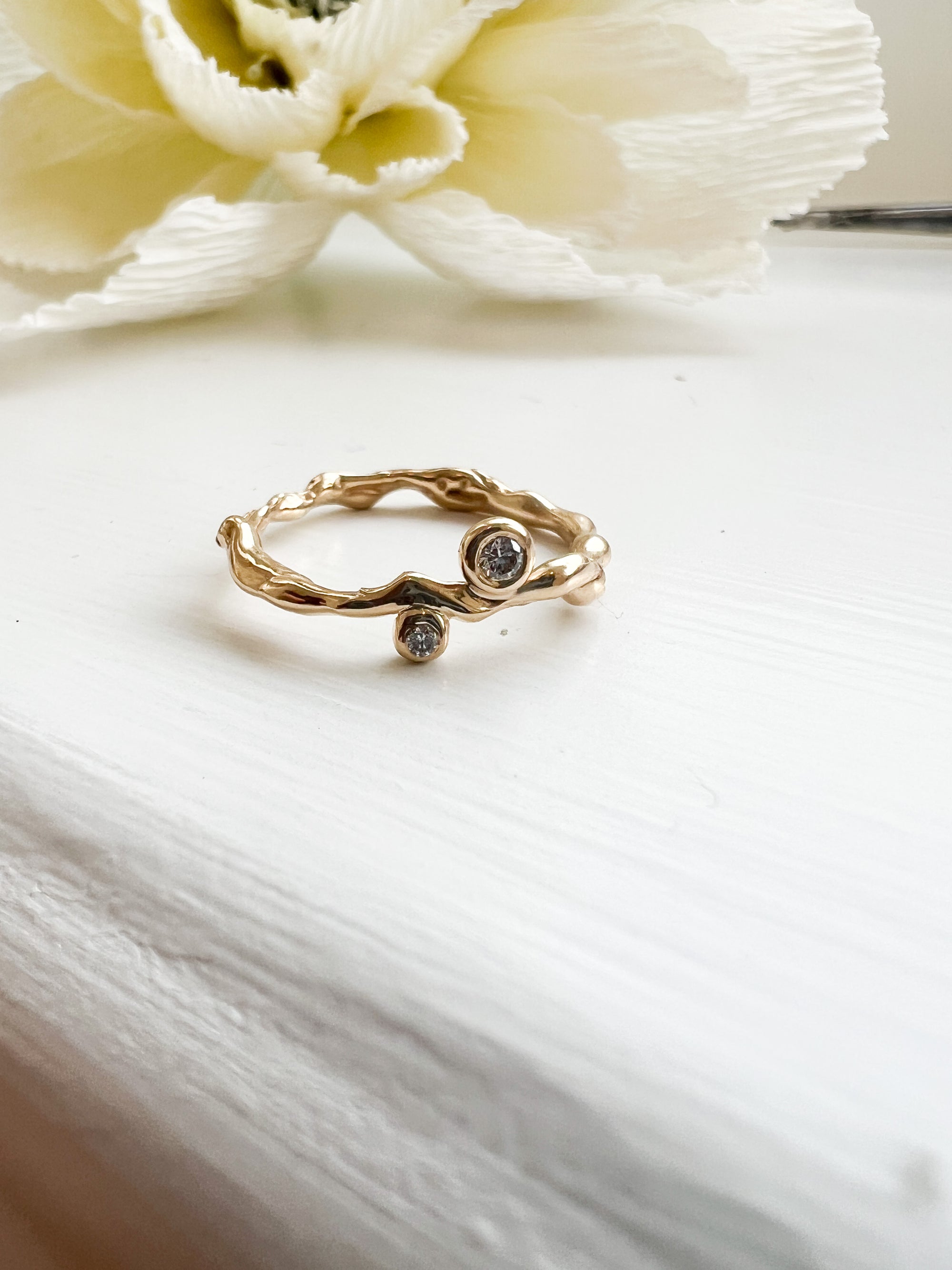 Candlering med i alt 0.07ct diamanter