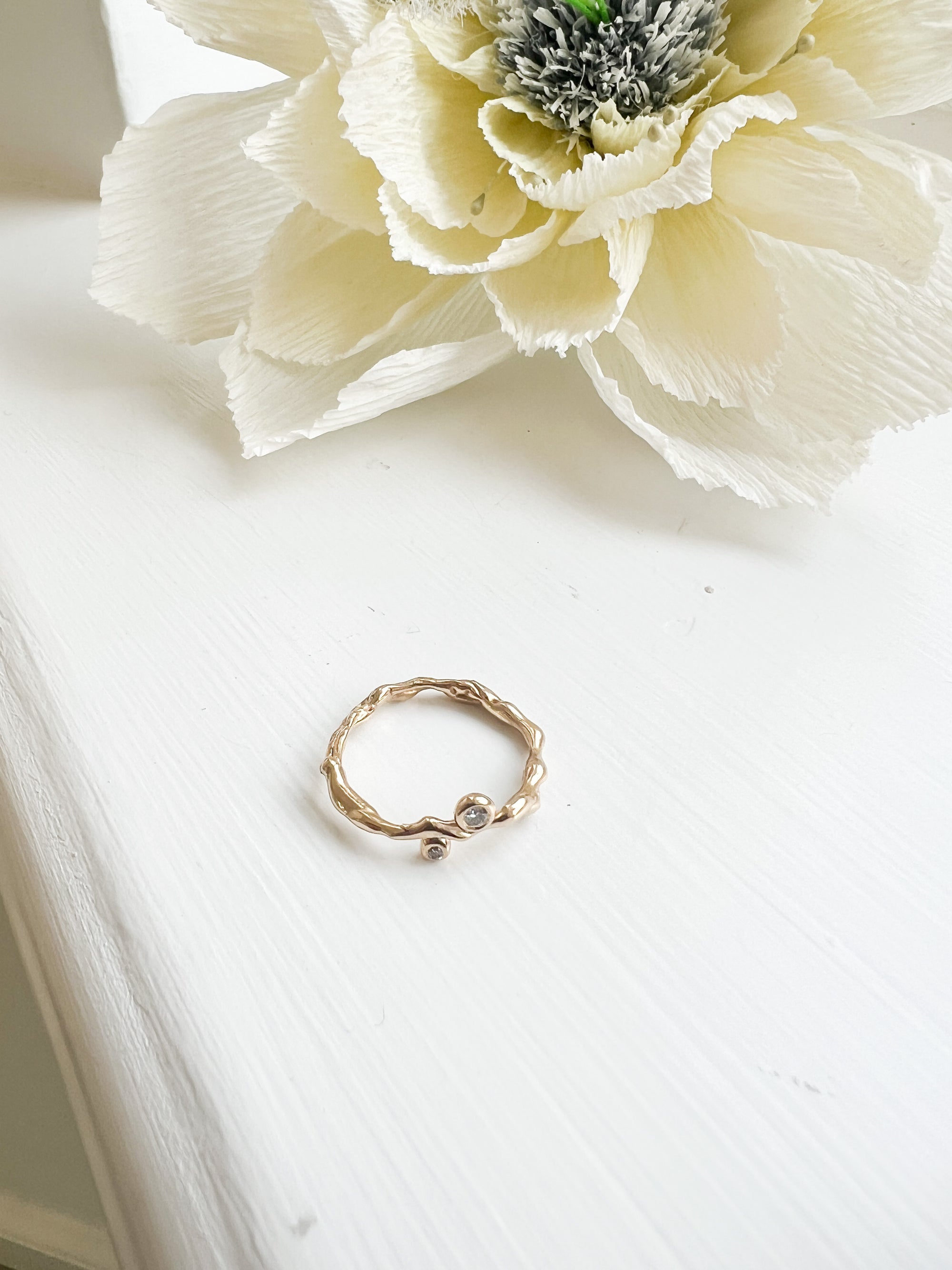 Candlering med i alt 0.07ct diamanter