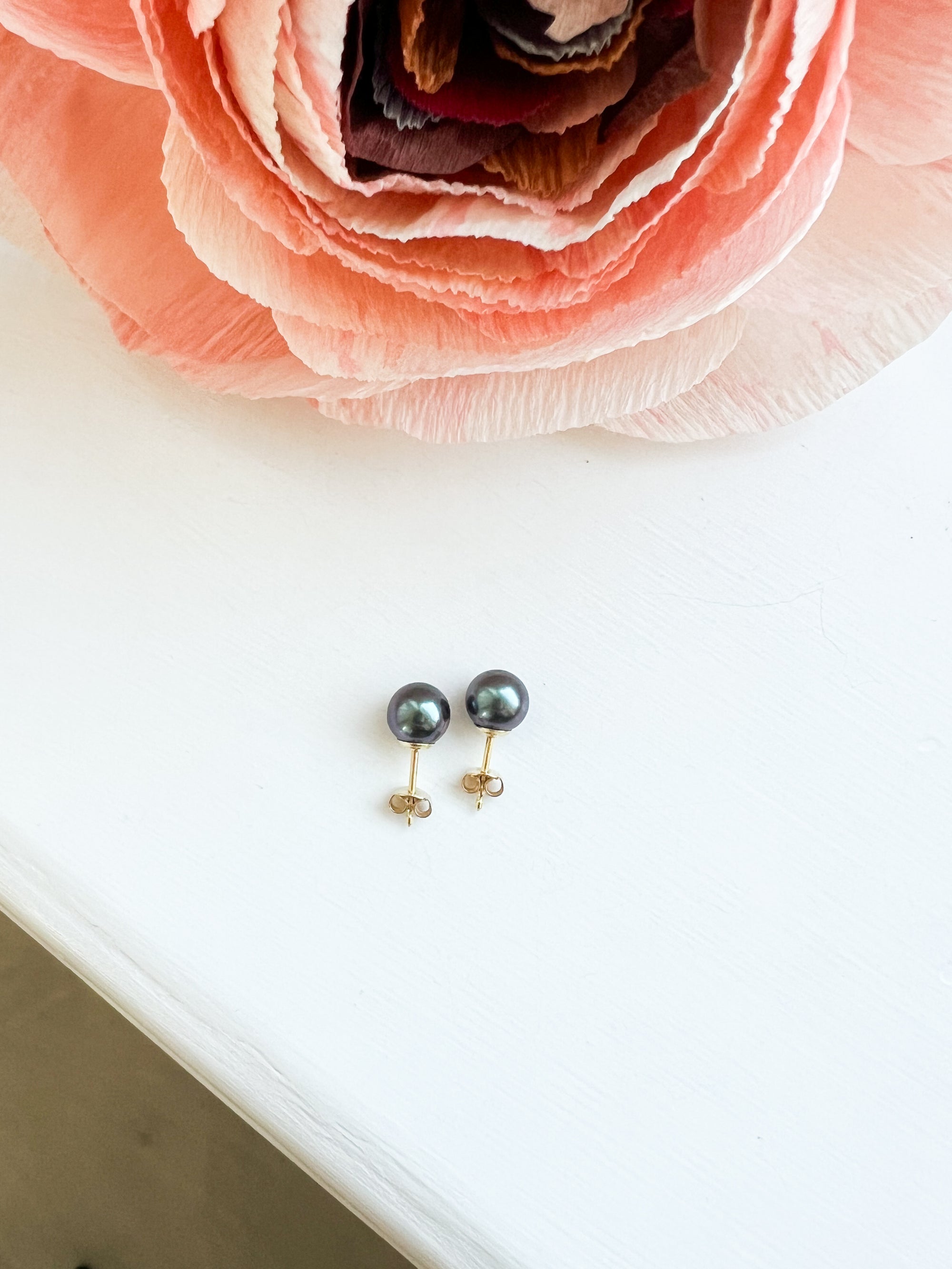 Tahiti perle ørestik