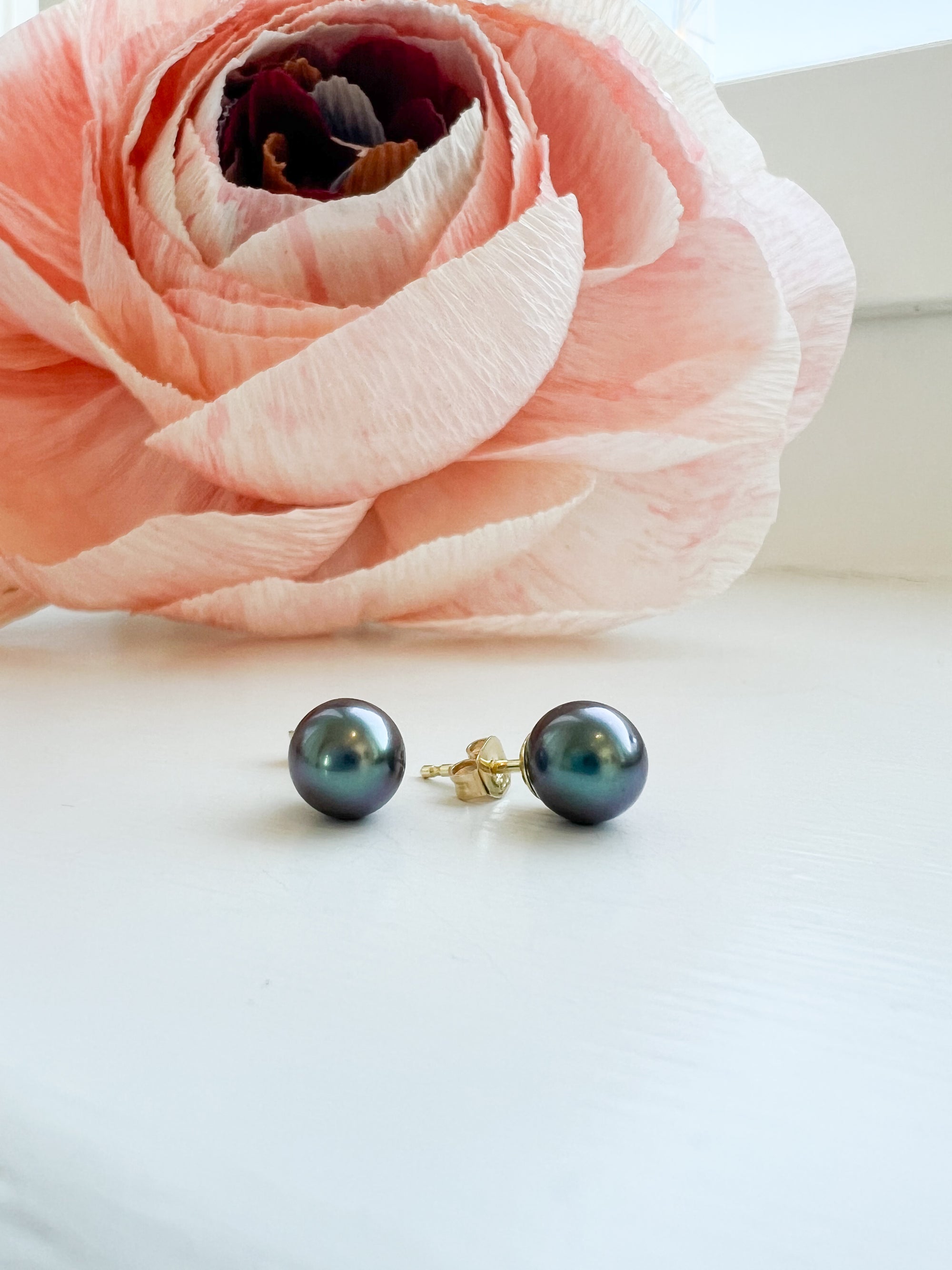 Tahiti perle ørestik